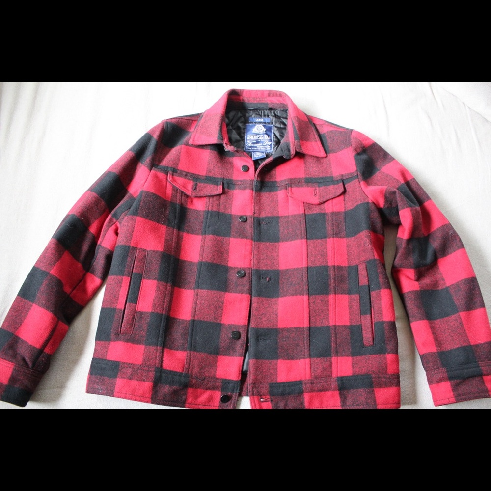 Plaid shirt jacket